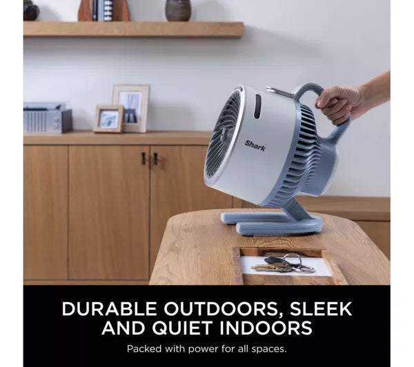 Shark FlexBreeze HydroGo FA050UK Misting Fan – Indoor & Outdoor Portable Cooling Fan – Glacier Blue & Cool Gray