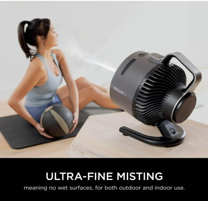 Shark FlexBreeze HydroGo FA050UK Misting Fan – Indoor & Outdoor Portable Cooling Fan – Charcoal