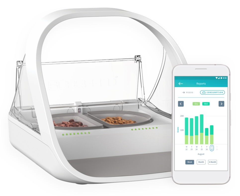 SureFeed Microchip Pet Feeder Connect – Smart Automatic Microchip Pet Feeder for Cats & Small Dogs